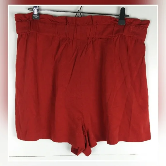 A.n.a chambray paper bag booty shorts size 16 - Picture 2 of 5